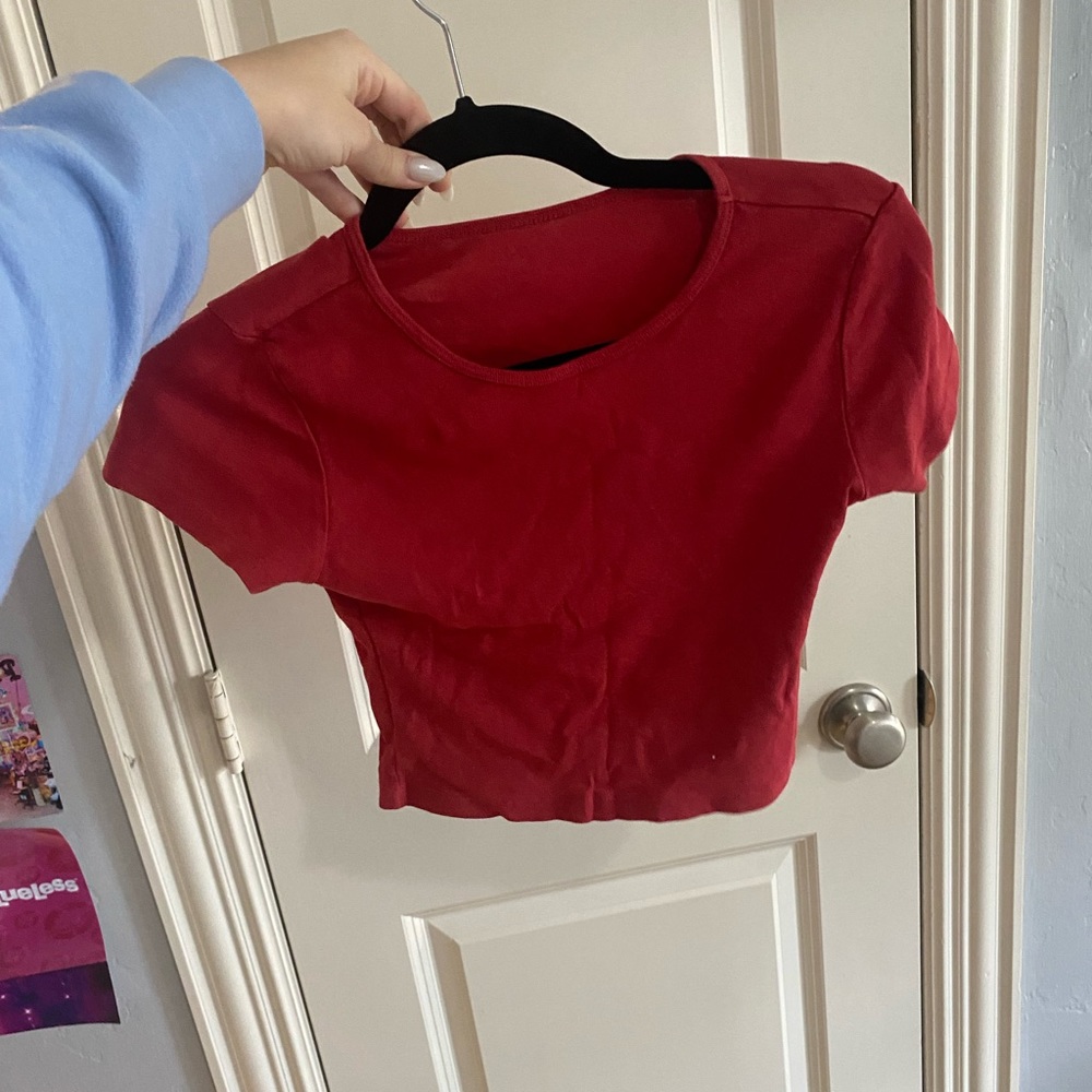 Red Baby Tee.